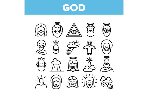 God Christian Religion Collection Icons: A Practical Resource
