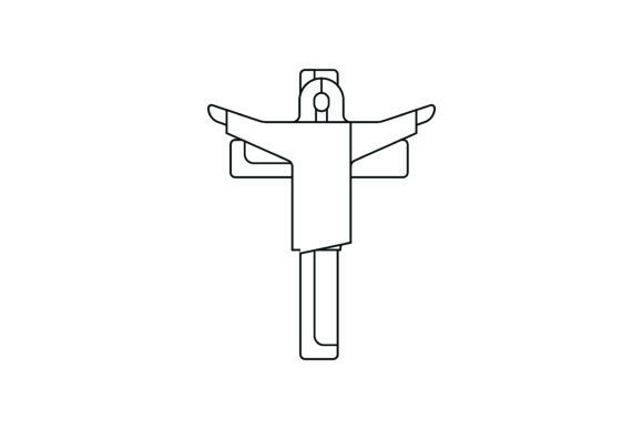 Icon Easter Flat Jesus Coloring Page Guide