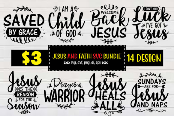 Jesus and Faith SVG Bundle: Bringing Sacred Artistry to Your Creative Projects