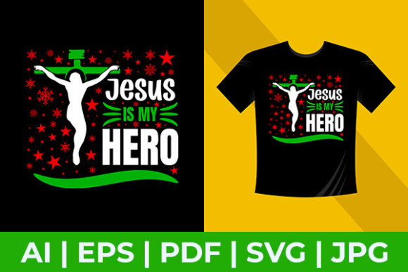 Jesus is My Hero Christmas T-Shirt